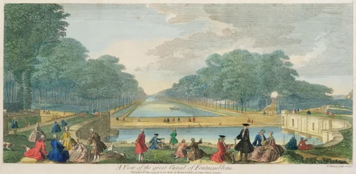 A View of the Great Canal of Fontainebleau, published 1794